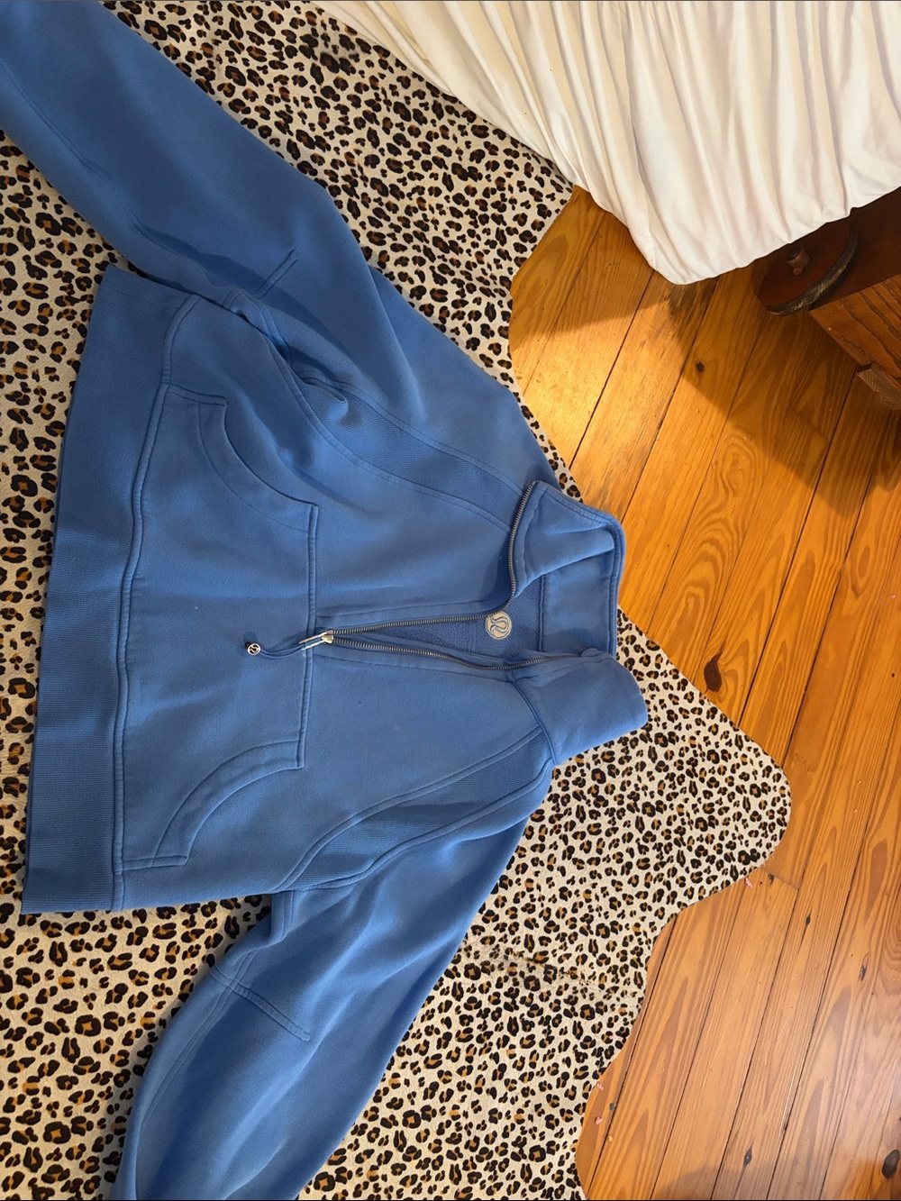 lululemon athletica Blue Half-Zip Jacket